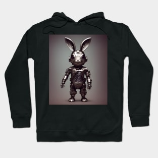 Robotic metal bunny rabbit Hoodie